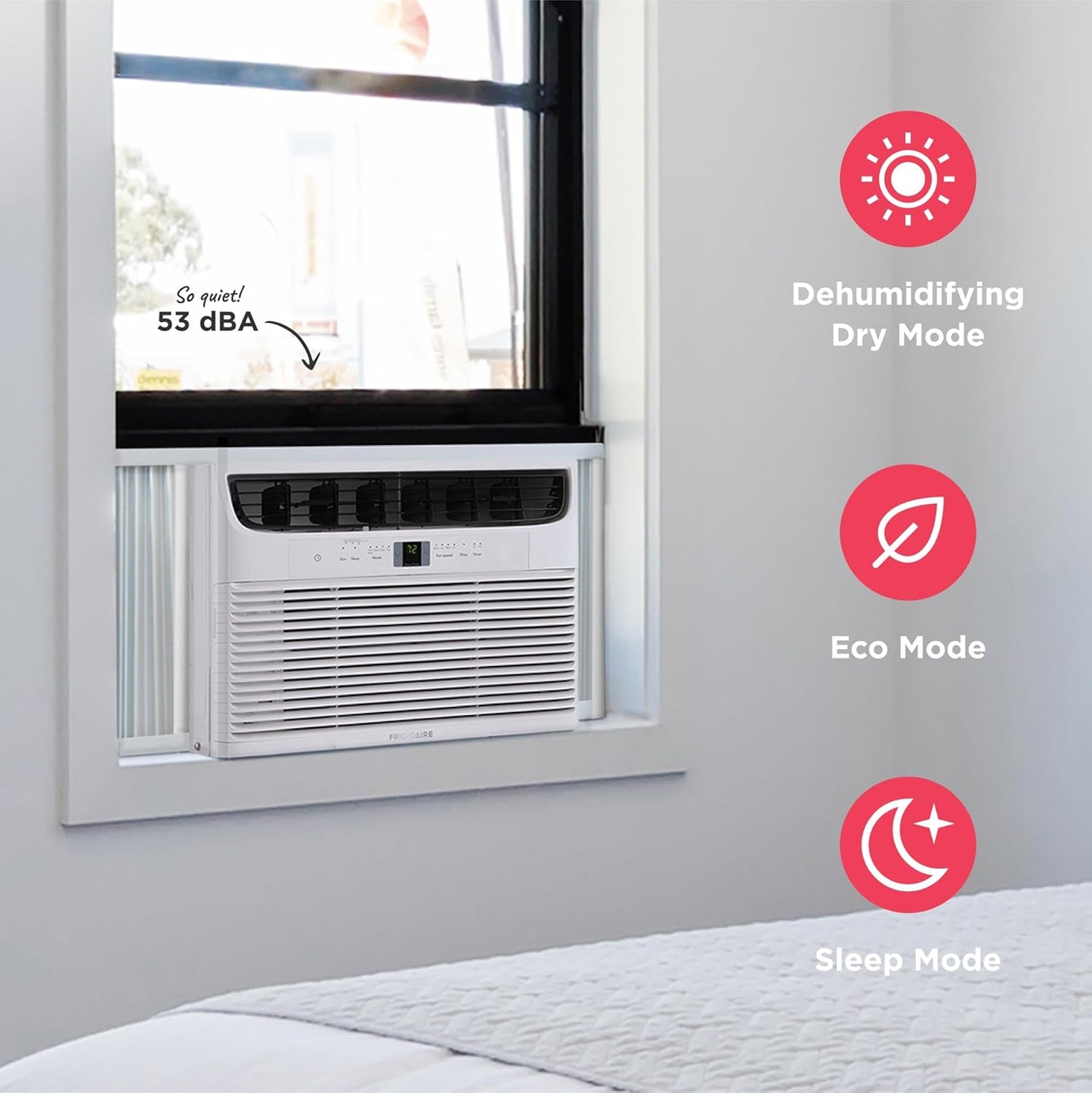 2026 Climatiseur de Fenêtre Frigidaire 5 000 BTU – Refroidissement Efficace jusqu’à 23 m², Fonctionnement Silencieux, Commande Facile