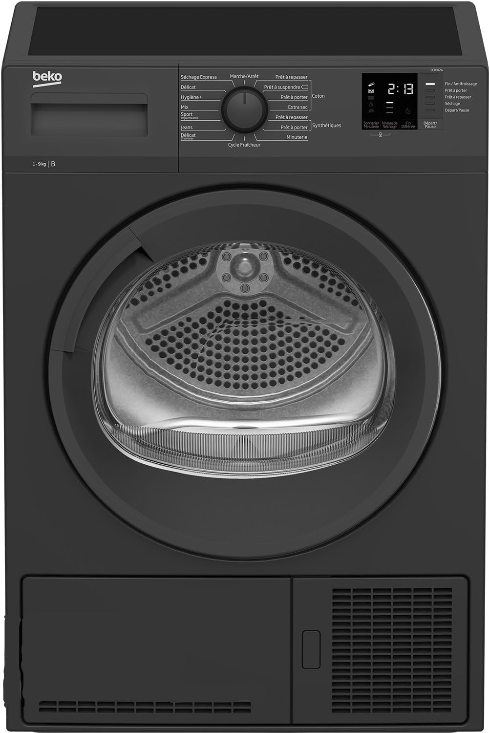 Sèche-linge BEKO DCB912A Anthracite à condensation 9 Kg Eco Sense 110l