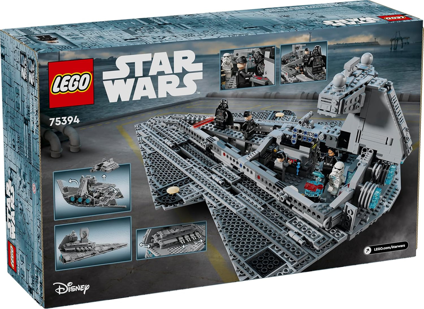 2026 LEGO Star Wars Ensemble de Construction Destroyer Impérial - Construire & Exposer pour Garçons et Filles, À partir de 10 ans - Cadeau d’Anniversaire - Star Wars Darth Vader & 6 Figurines - 75394