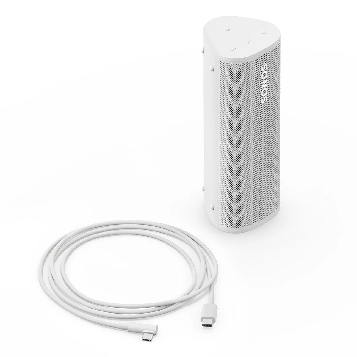 2026 Sonos Roam 2 – Enceinte Portable Bluetooth Blanche, Étanche IP67, Batterie 10 Heures, Wi-Fi et Bluetooth, Son Puissant et Polyvalent