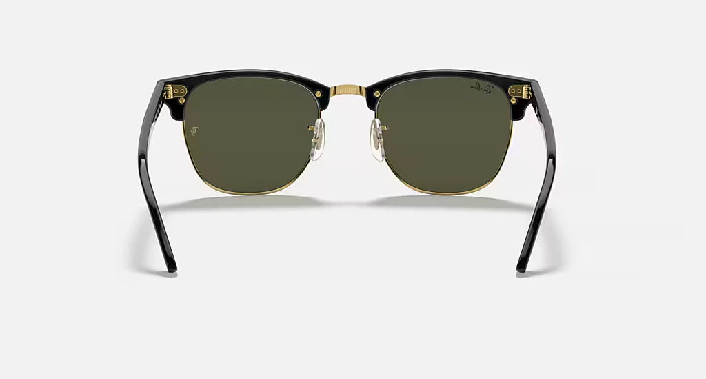 2026 Lunettes de Soleil Ray-Ban Clubmaster Monture Noire / Verres Verts - RB3016 W0365 49-21