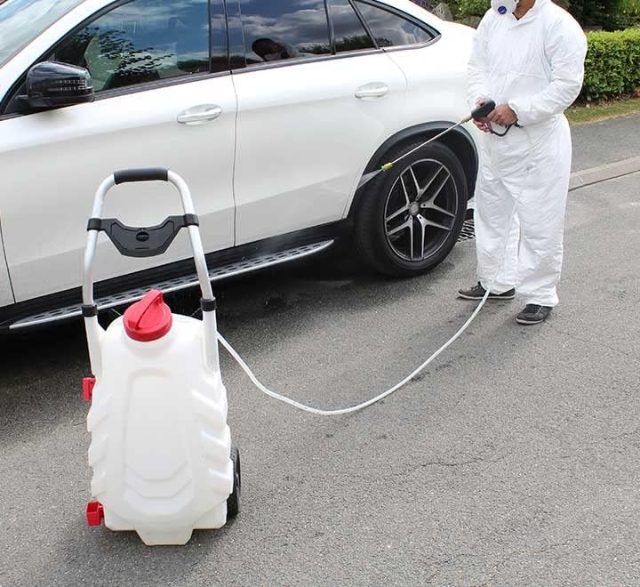 PHOENIX - Pulvérisateur Électrique Pro Sprayer III 30L Option Rinçage – Pulvérisateur Électrique Toiture Longue Portée à Batterie Rechargeable, Débit 240 L/H, Tuyau 8m - 2 Batteries