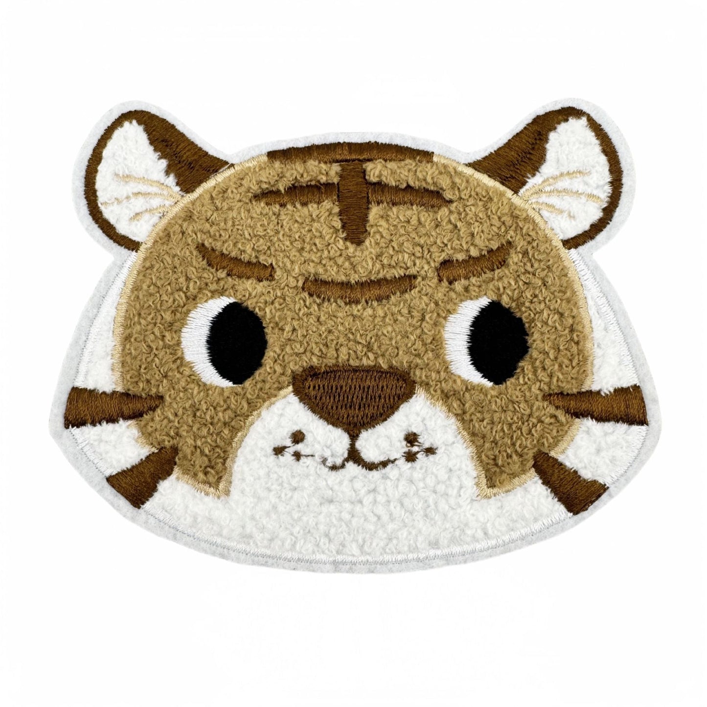 cute tiger embroidered patches animal design iron on