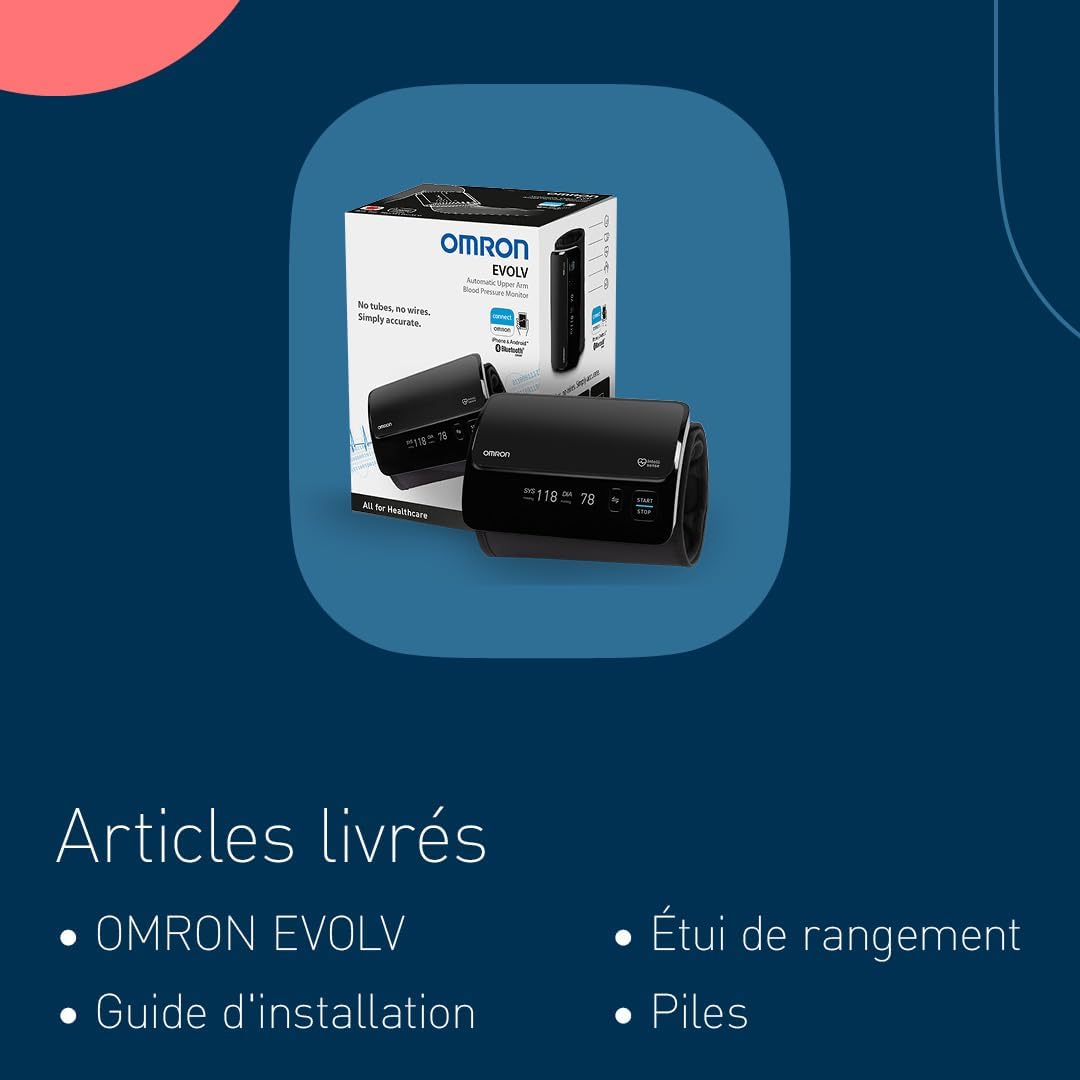 2026 OMRON EVOLV – Tensiomètre Électronique Sans Fil avec Brassard Intelli Wrap & Bluetooth – Édition Limitée Haute Précision