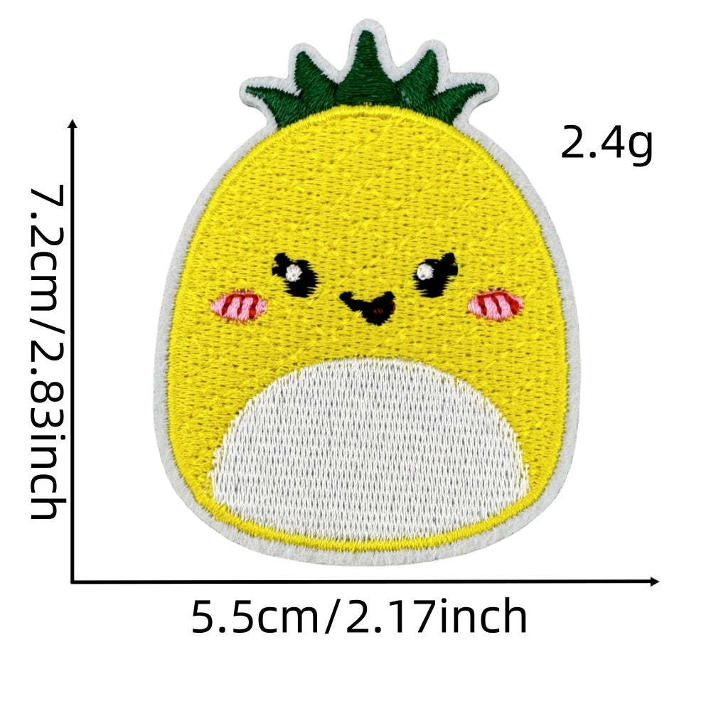 cute food embroidered patches burger boba ice cream iron on