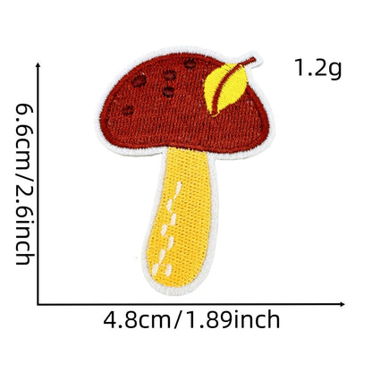 autumn harvest embroidered patches fall seasonal design iron on