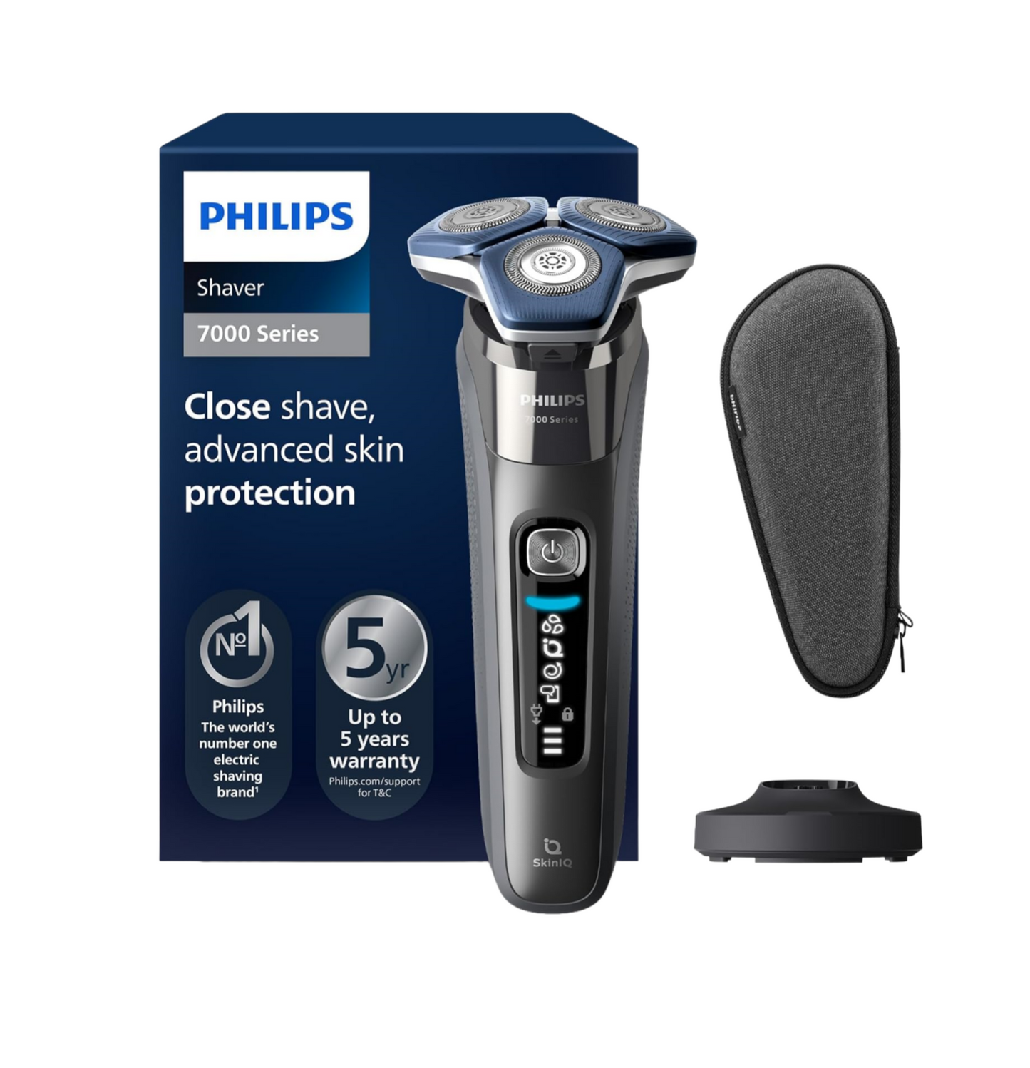 2026 Philips Shaver Series 7000, rasoir électrique eau et poussière (Modèle S7887/35)