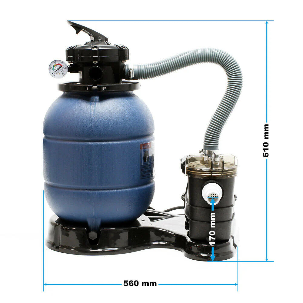 Filtre à sable système de filtration pompe de filtration pompe de piscine 6000 litres par heure 16_0002466