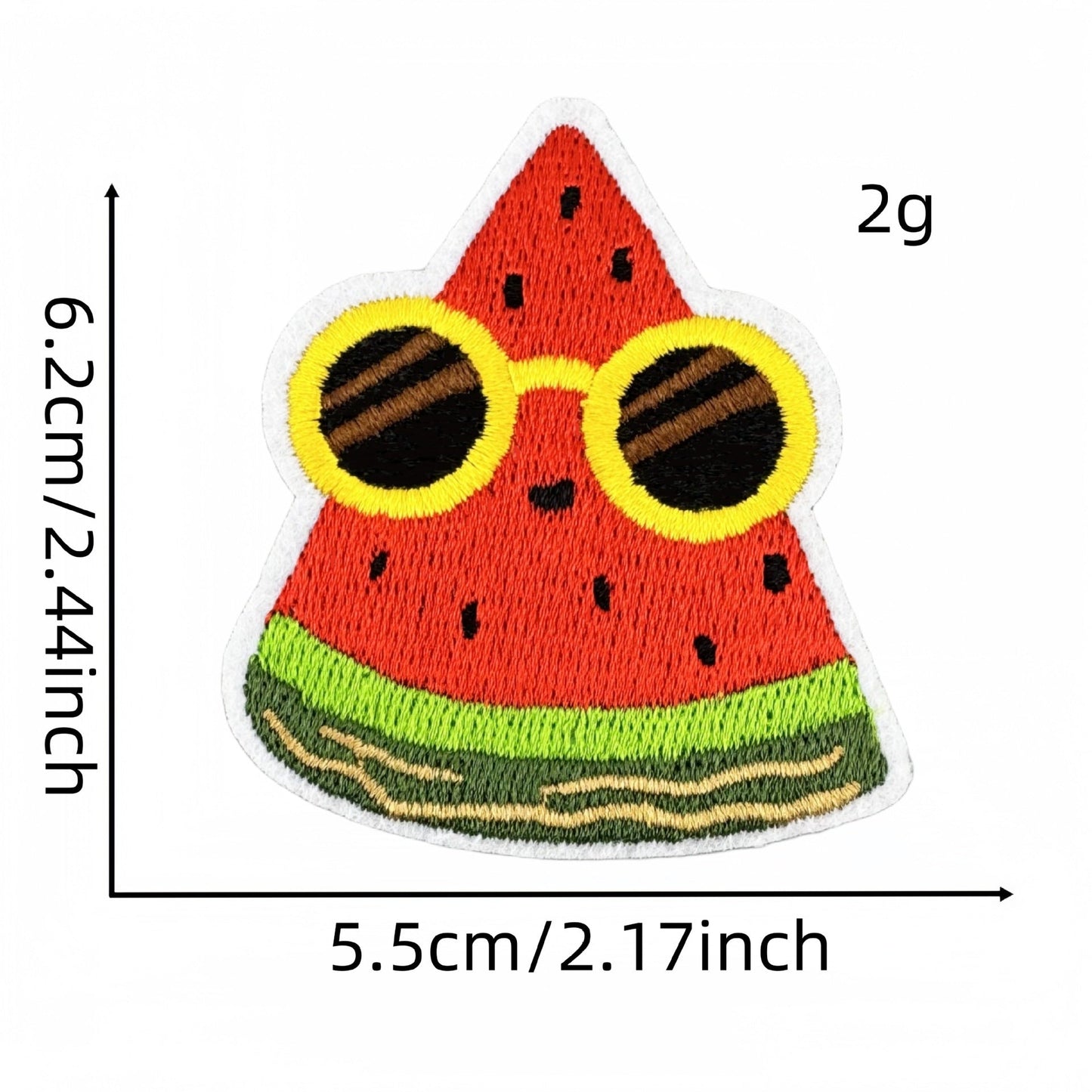 watermelon embroidered patches summer fruit design iron on