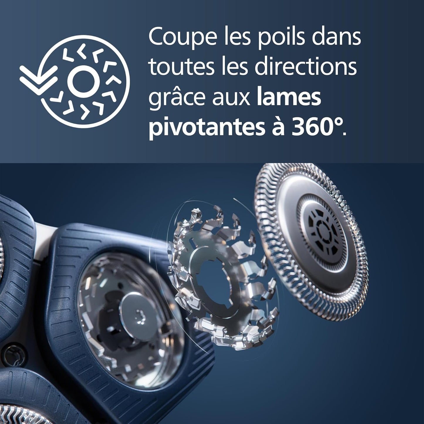2026 Philips Shaver Series 7000, rasoir électrique eau et poussière (Modèle S7887/35)