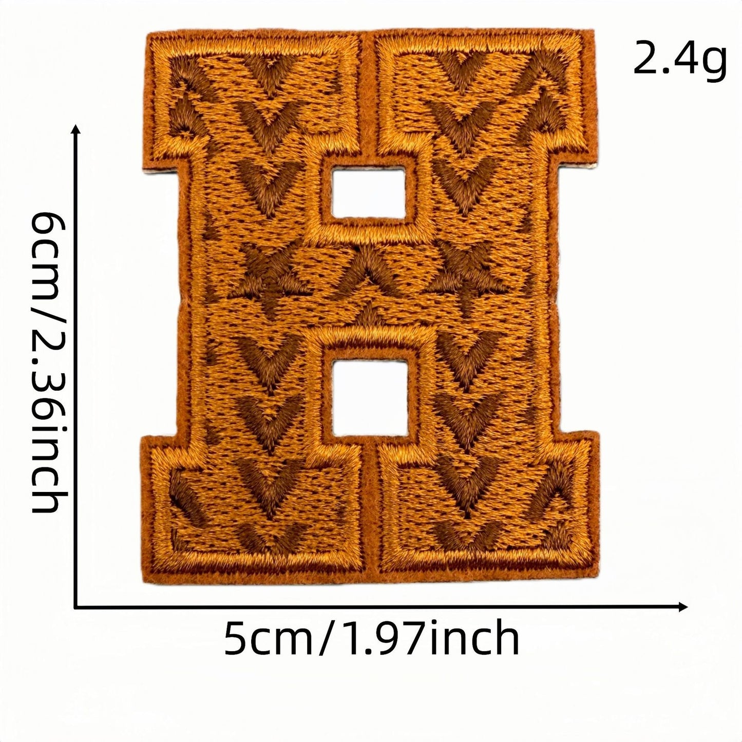 26 letter embroidered patches polka dot pattern A to Z iron on