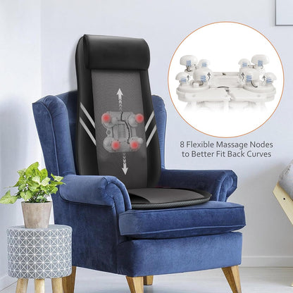 2026 Coussin de Massage Shiatsu Snailax avec Chaleur – Coussin de Fauteuil Massant pour Dos, Massage Kneading pour Maison et Bureau