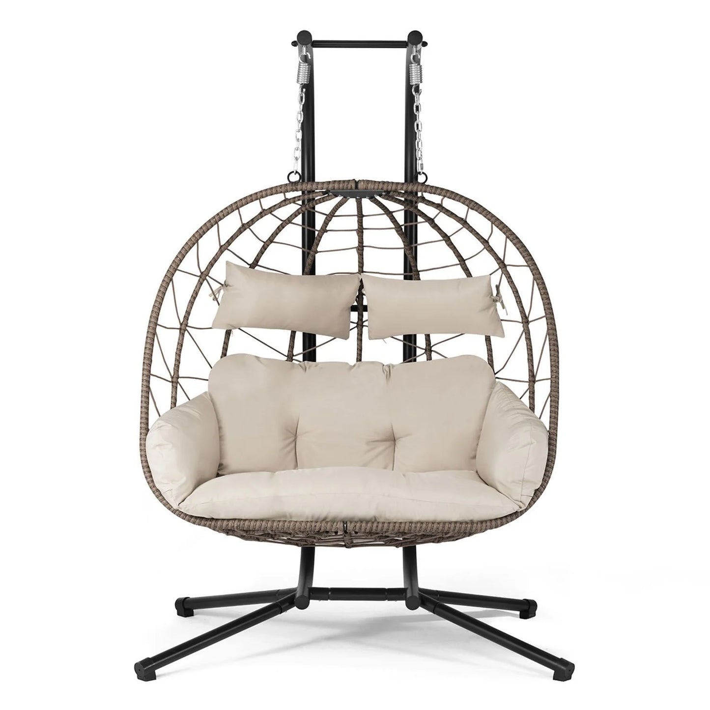 Fauteuil suspendu double en polyrotin Aria 2026