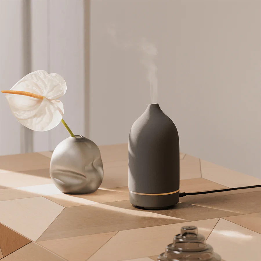 2026 Diffuseur en Pierre Vitruvi – Diffuseur Ultrasonique Élégant pour Huiles Essentielles et Décoration Intérieure
