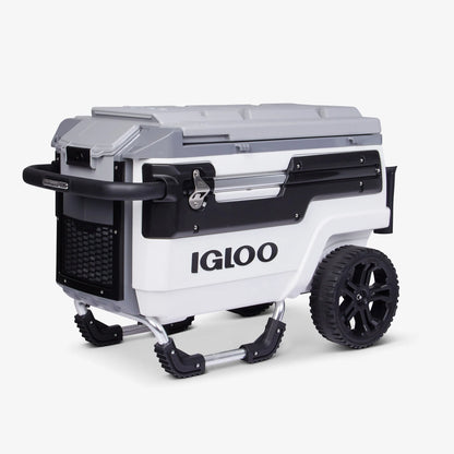 2026 Glacière Trailmate® Journey 70 Qt – Grand Modèle Tout-Terrain avec Roues Lisses, Poignée Télescopique et Isolation THERMECOOL™