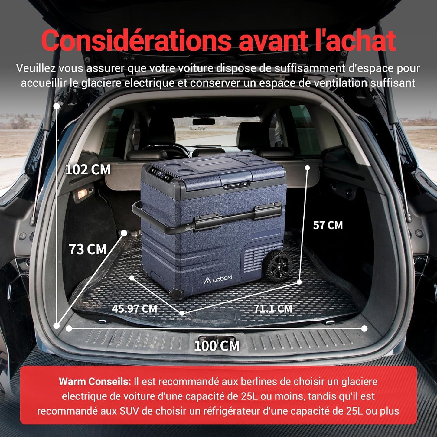 115L Glaciere Electrique Double Zone,Glaciere a Compression WiFi APP,12 V/24 V et 100-240 V Frigo Camping,-20 ℃ à 20 ℃,pour Voiture,Camion,Bateau,Camping,Car,Caravanes,Voyageant,Maison