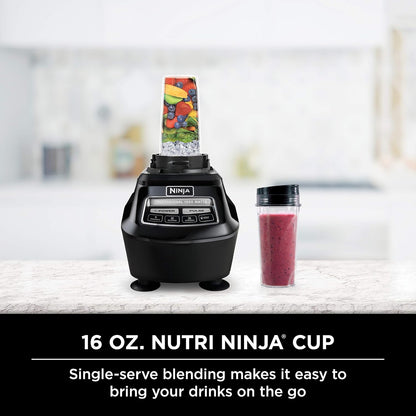 2026 Ninja Mega Kitchen System, 1500W, Blender XL 72 oz et Robot Culinaire 8 Tasses avec (2) Gobelets To-Go 16 oz, Technologie Total Crushing - Smoothies, Glace Pilée, Purées, Pâte & Plus, Noir, BL770