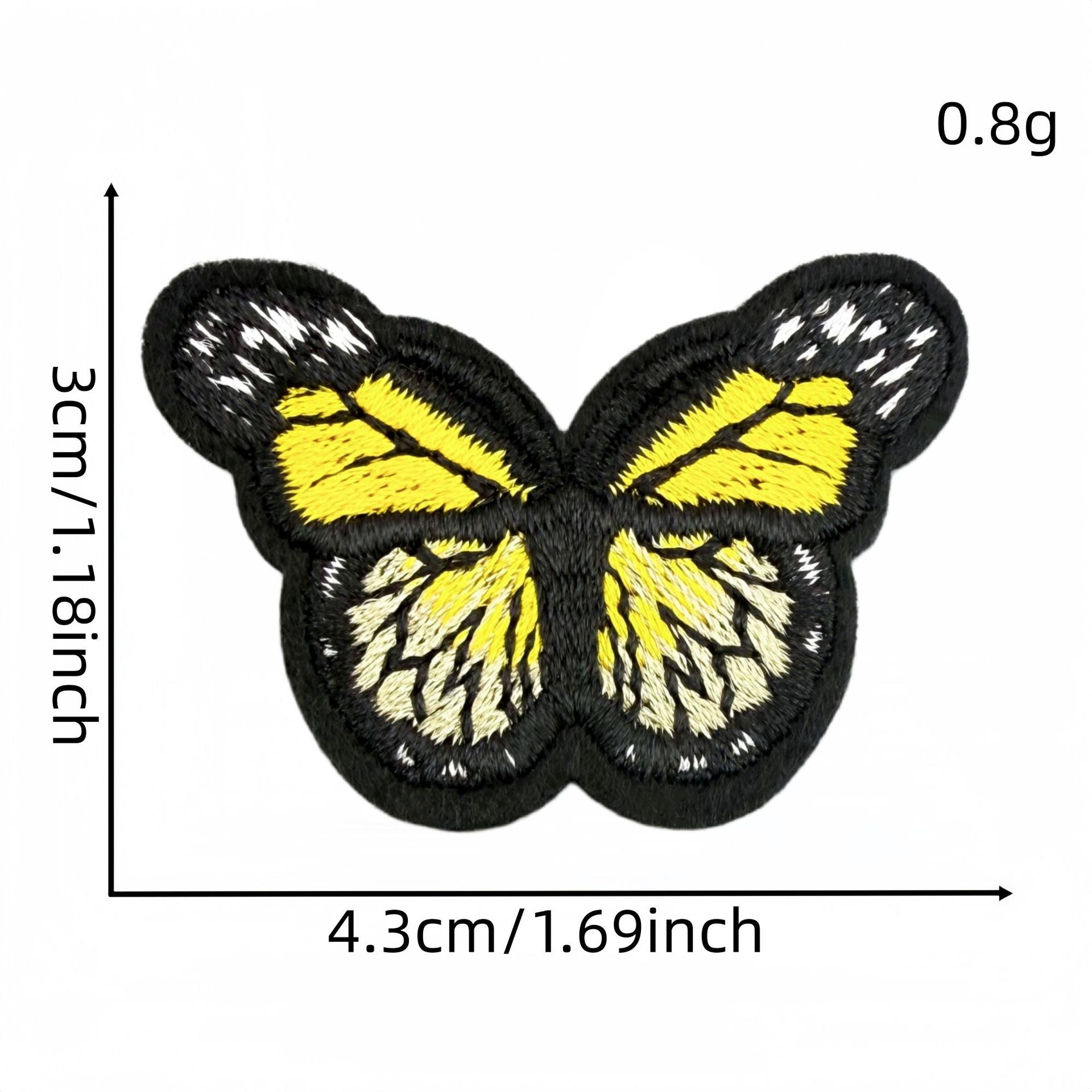 colorful butterfly embroidered patches multicolor design iron on