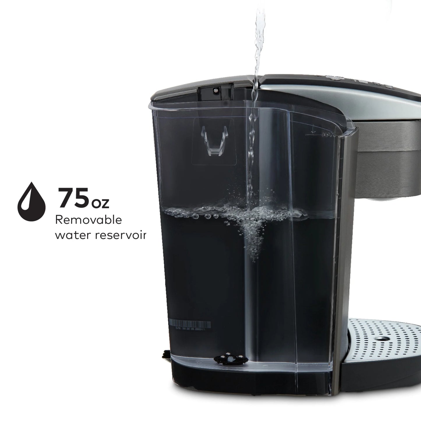 2026 Keurig K-Elite – Machine à Café à Dosettes K-Cup à Portion Unique, Finition Brossée Slate, Programmable pour Café Chaud et Glacé