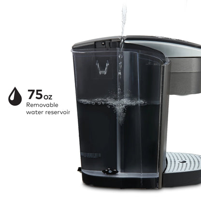 2026 Keurig K-Elite – Machine à Café à Dosettes K-Cup à Portion Unique, Finition Brossée Slate, Programmable pour Café Chaud et Glacé