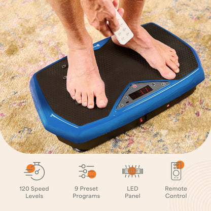 2026 Lifepro Plateforme Vibrante d’Exercice avec Points d’Acupuncture Magnétiques - Plateforme Vibrante pour Tout le Corps pour Débutants et Récupération - Massage Drainage Lymphatique pour Tonification Musculaire et Fitness Général