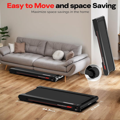 2026 Sperax Tapis de Marche Vibrant avec Application, Tapis de Course 3 en 1 Sous Bureau, 2,5HP Faible Bruit, Tapis de Marche avec Télécommande, Tapis de Course Portable pour Bureau à Domicile