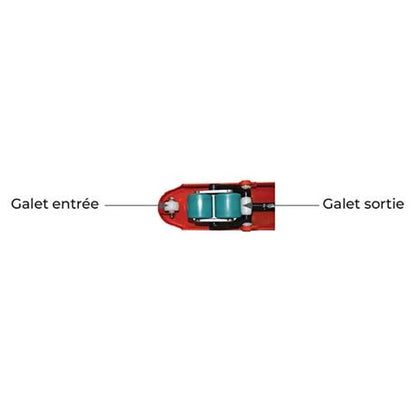 Transpalette manuel silencieux 2500 kg roues directrices (standard)