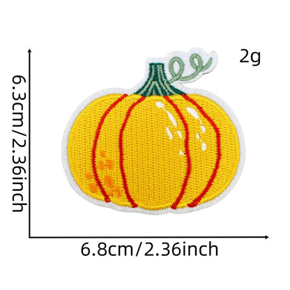 autumn harvest embroidered patches fall seasonal design iron on