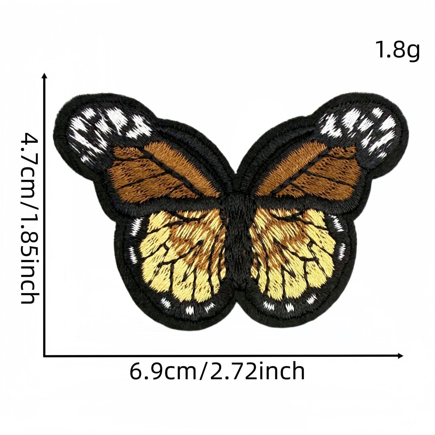 colorful butterfly embroidered patches multicolor design iron on