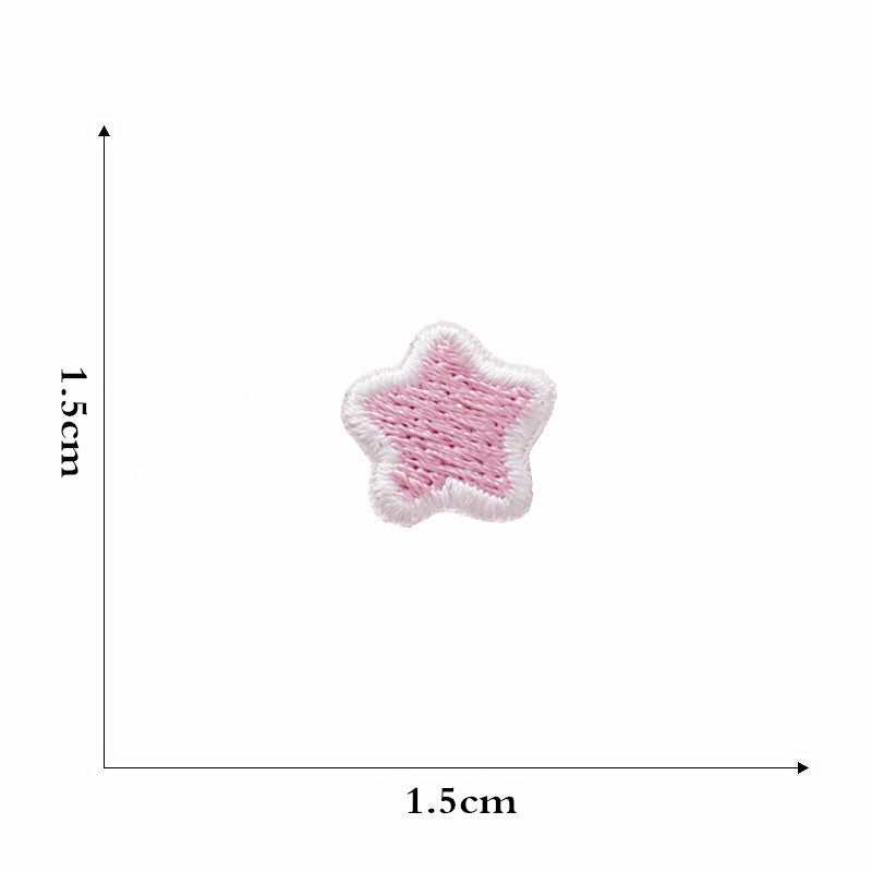 star rainbow embroidered patches peel and stick self adhesive