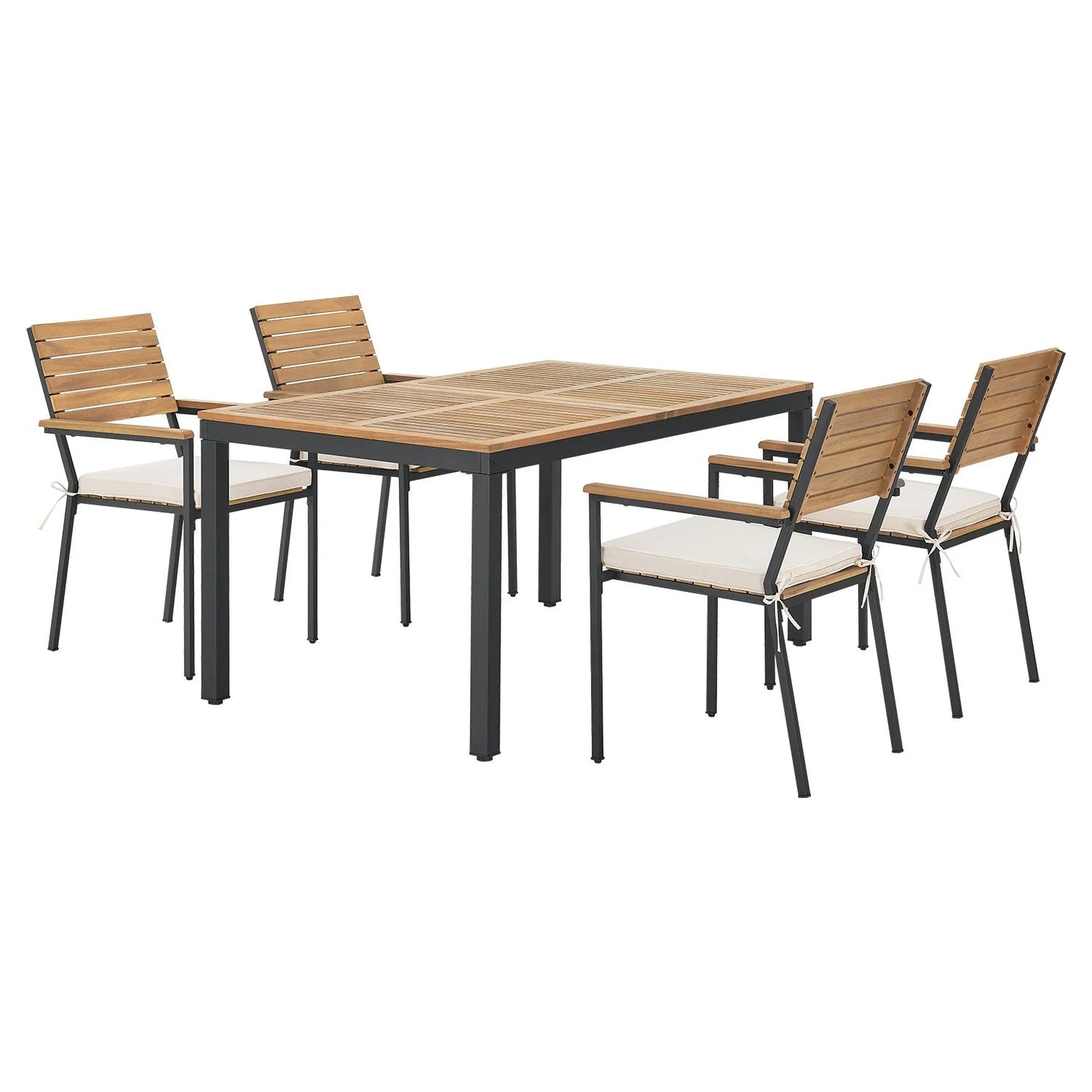 Ensemble de mobilier de jardin en bois d'acacia 2026 Rhodos