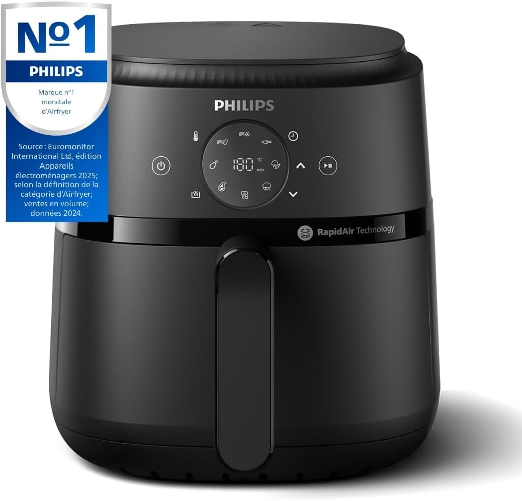 2026 Friteuse à air Philips série 3000 7,2 L, fenêtre de cuisson, friteuse 16 en 1