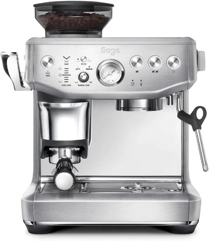 2026 Machine à Café Expresso avec Broyeur Intégré & Mousseur à Lait – Sage Barista Express Impress – Acier Inoxydable Brossé, Expérience Barista à Domicile