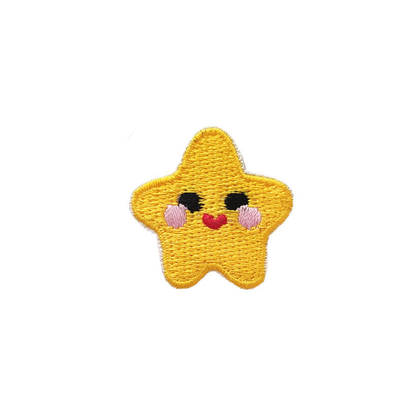 star rainbow embroidered patches peel and stick self adhesive