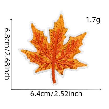 autumn harvest embroidered patches fall seasonal design iron on
