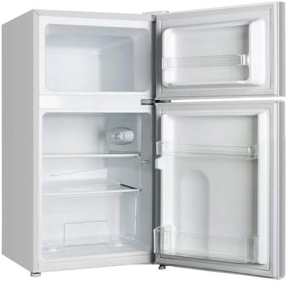 FrigeluX Réfrigérateur Double Porte Blanc RDP91BE 86L
