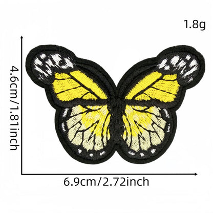colorful butterfly embroidered patches multicolor design iron on