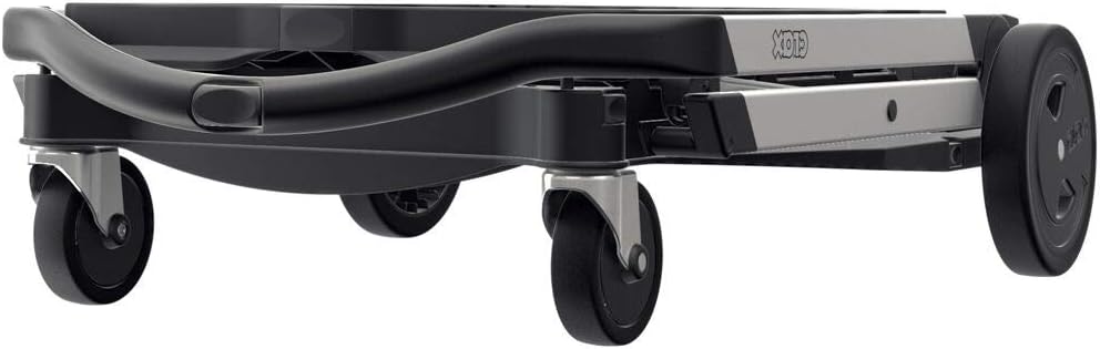 Chariots pliables, fonctionnels et polyvalents 2026 | Chariot pliable mobile | Chariot de courses avec boîte de rangement (noir)