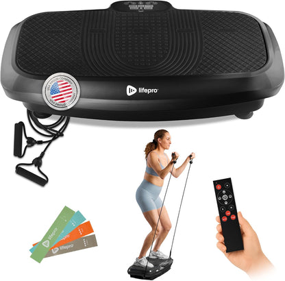 2026 Lifepro Plateforme Vibrante d’Exercice avec Points d’Acupuncture Magnétiques - Plateforme Vibrante pour Tout le Corps pour Débutants et Récupération - Massage Drainage Lymphatique pour Tonification Musculaire et Fitness Général