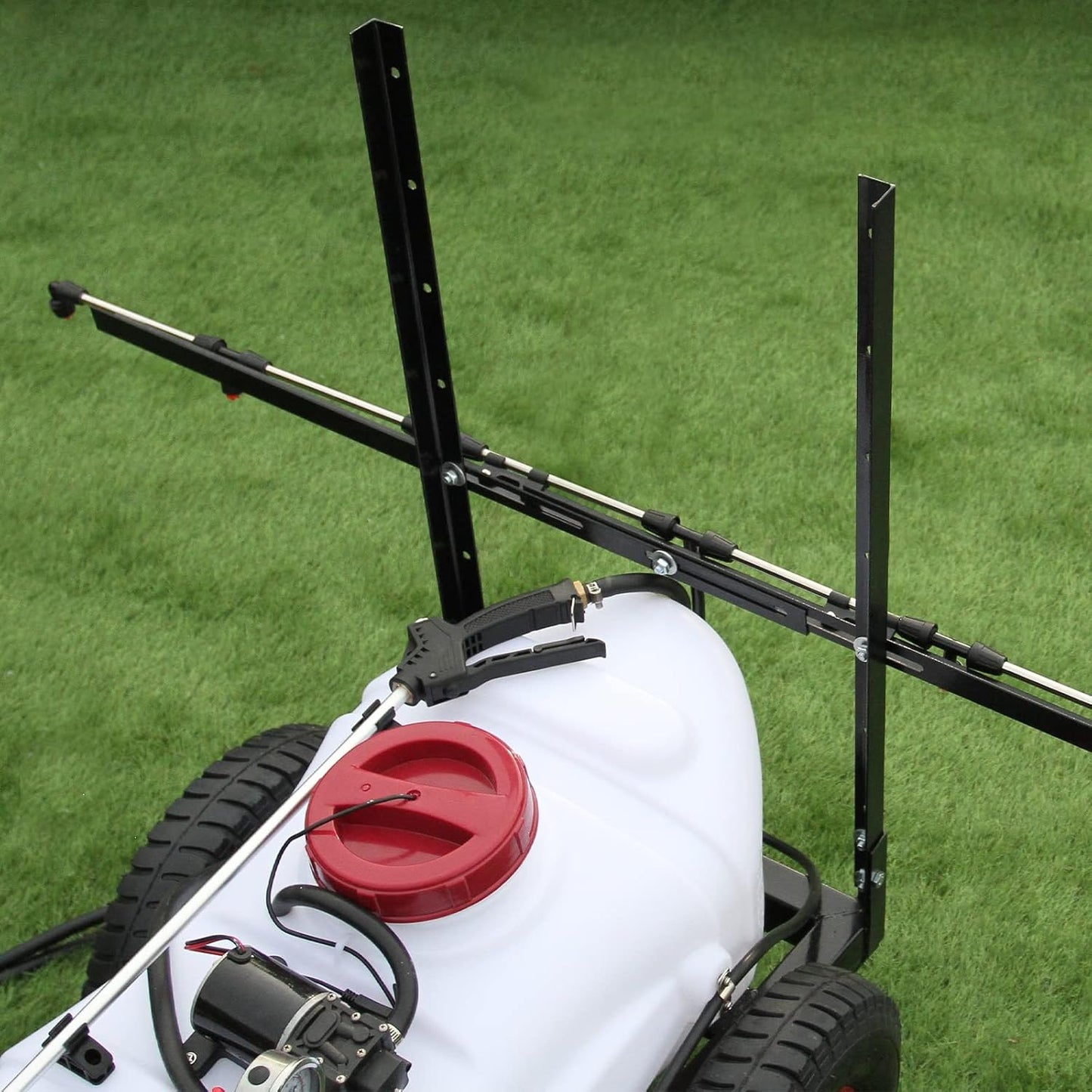 Pulvéristeur pour Quad VTT 60L avec Remorque Maxblast 12V Buses de Flèche Pulvérisation et Accessoires Fertilisants Pesticides Agriculture