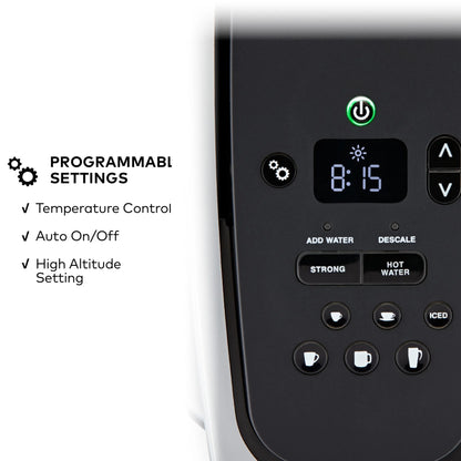 2026 Keurig K-Elite – Machine à Café à Dosettes K-Cup à Portion Unique, Finition Brossée Slate, Programmable pour Café Chaud et Glacé