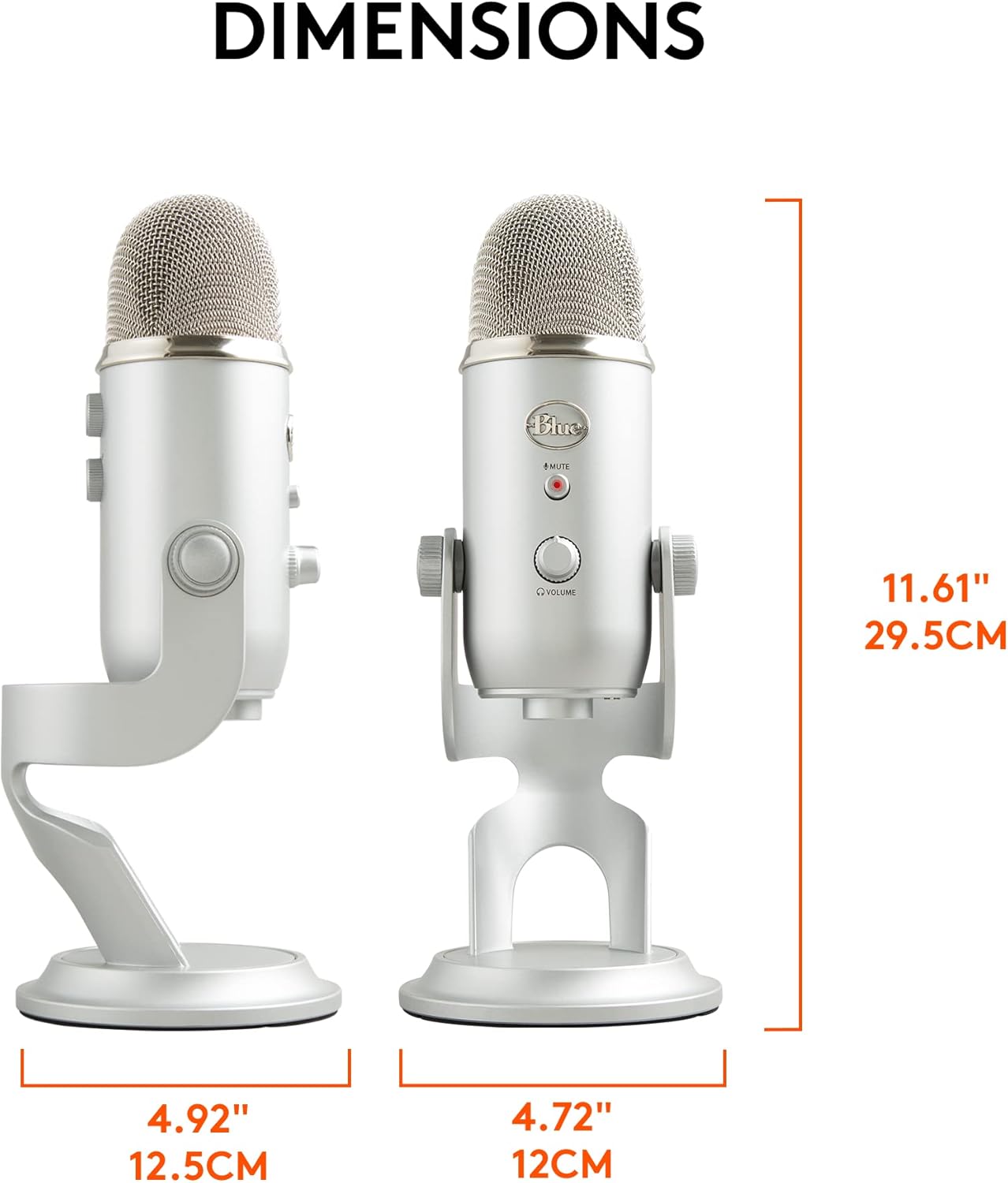 2026 Logitech for Creators Microphone USB Blue Yeti (Noir)