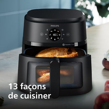 2026 Friteuse à air Philips série 3000 7,2 L, fenêtre de cuisson, friteuse 16 en 1