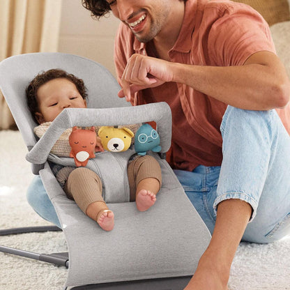 2026 BabyBjörn Bouncer Bliss Woven Mélange - Gris Clair