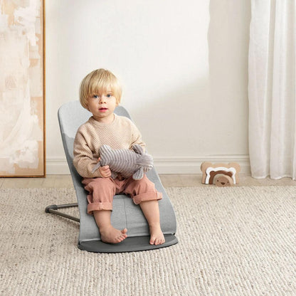 2026 BabyBjörn Bouncer Bliss Woven Mélange - Gris Clair