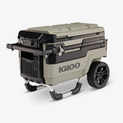 2026 Glacière Trailmate® Journey 70 Qt – Grand Modèle Tout-Terrain avec Roues Lisses, Poignée Télescopique et Isolation THERMECOOL™