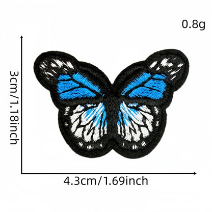 colorful butterfly embroidered patches multicolor design iron on