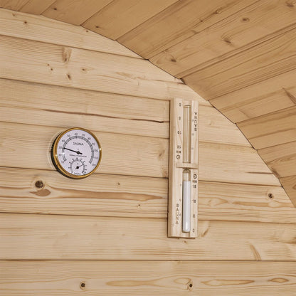 Sauna tonneau 2026 au Spitzberg avec four à sauna