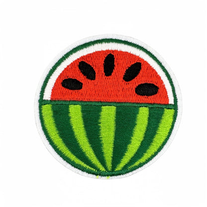 watermelon embroidered patches summer fruit design iron on