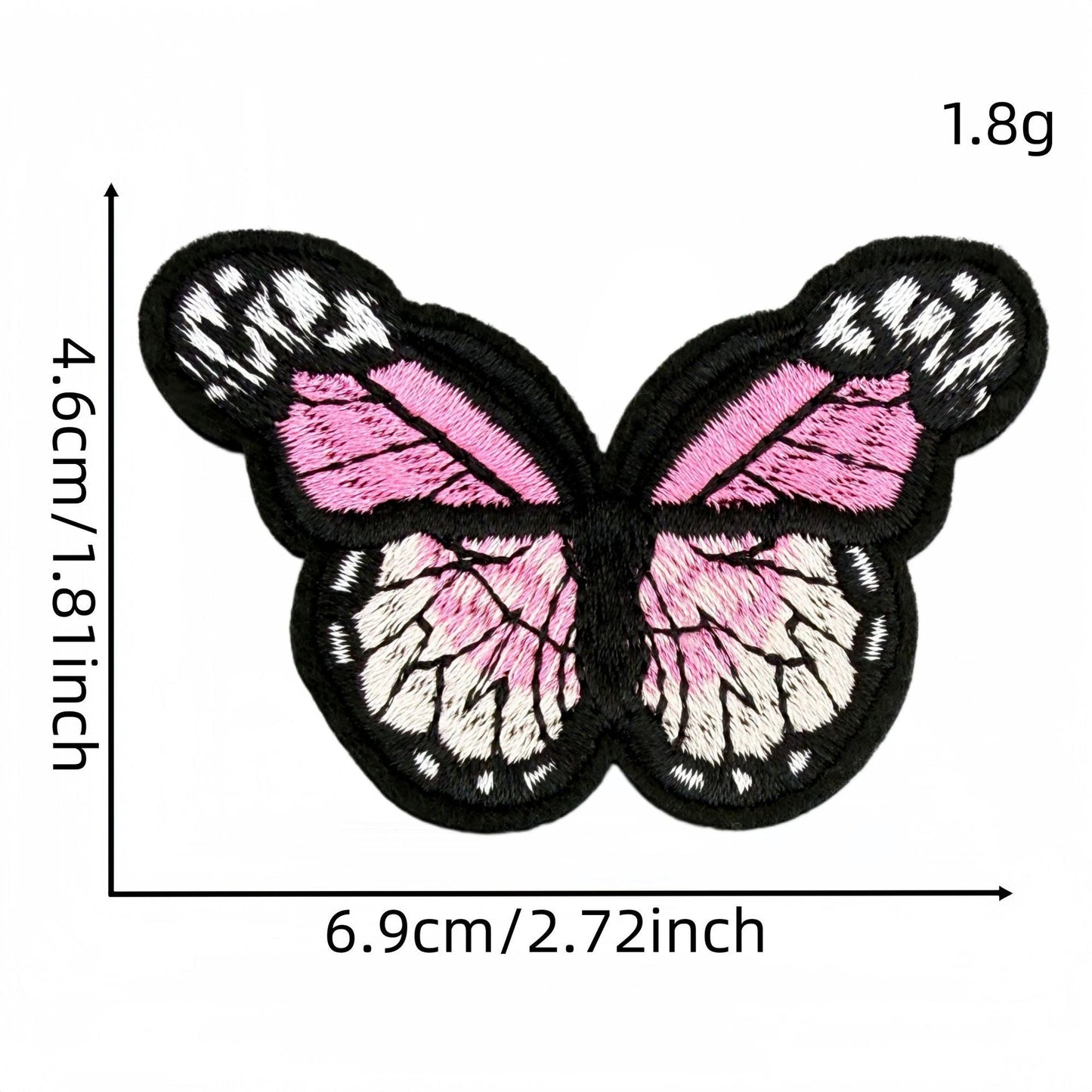 colorful butterfly embroidered patches multicolor design iron on